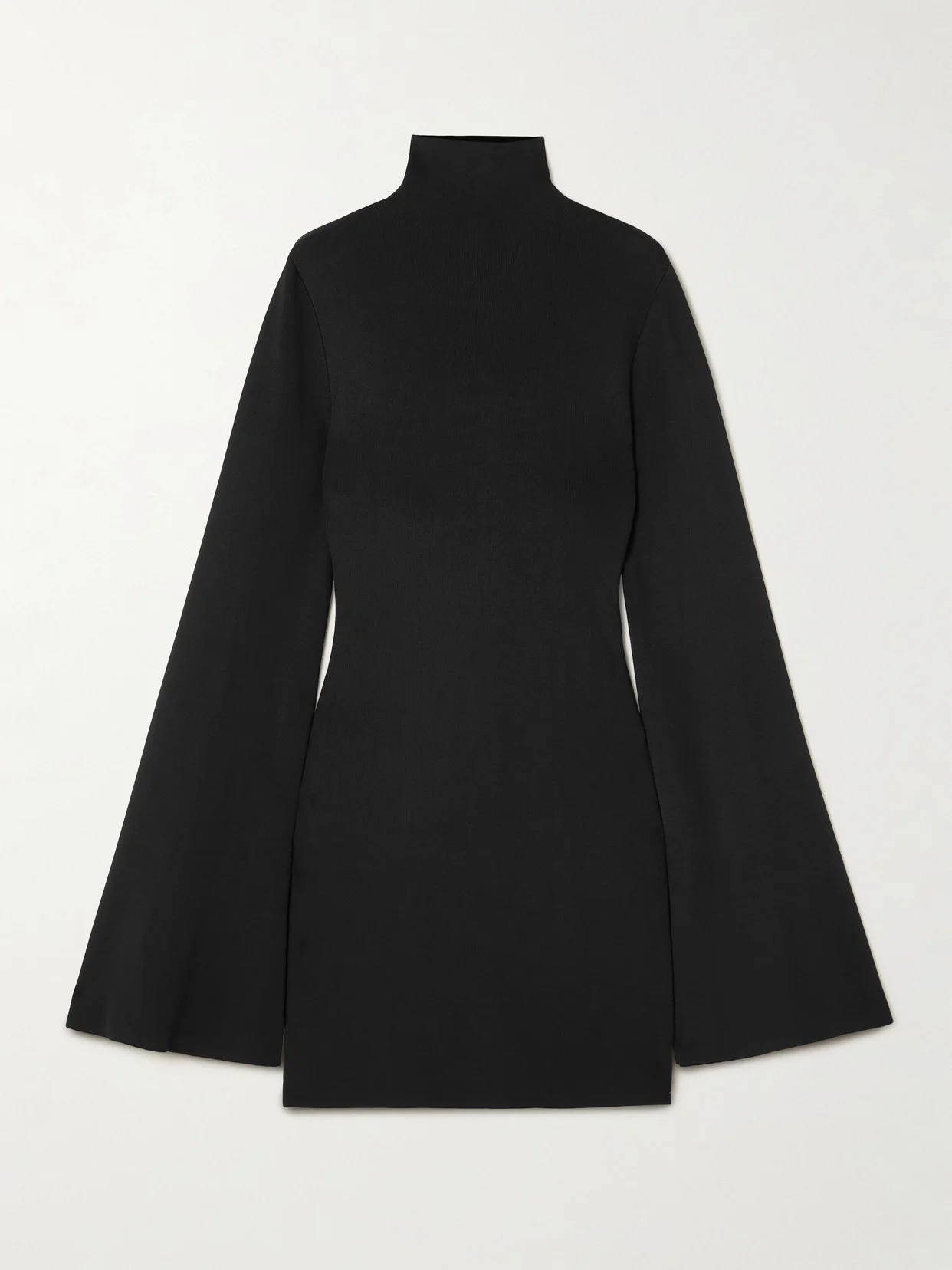 Annie Stretch-knit Mock-neck Mini Dress - 1