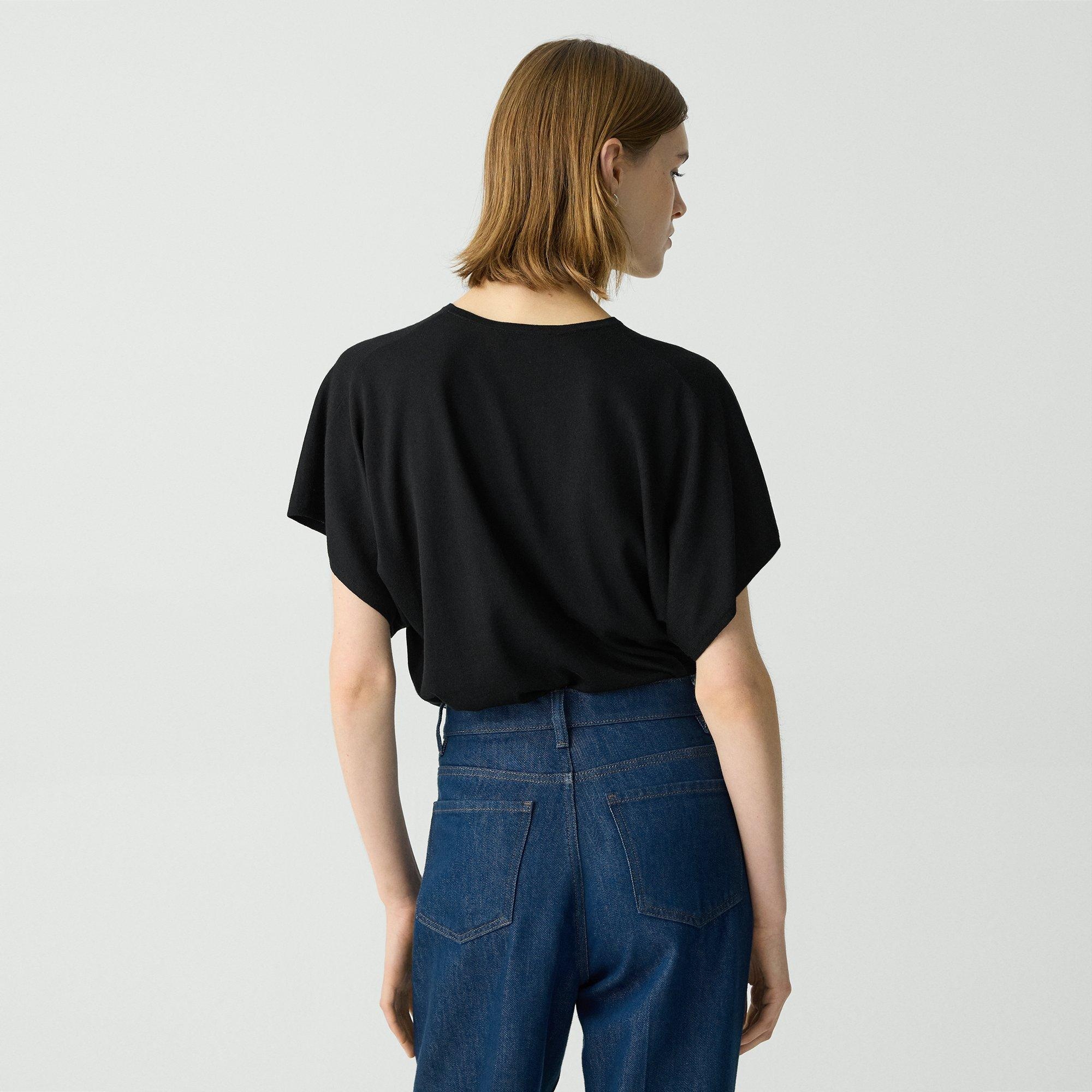 Flutter Sleeve Top in Regal Wool - 4