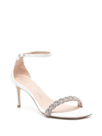 Stuart Weitzman 80mm crystal-embellished open-toe sandals outlook