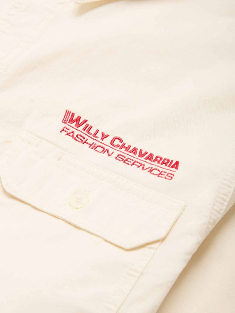 logo-embroidered shirt - 3