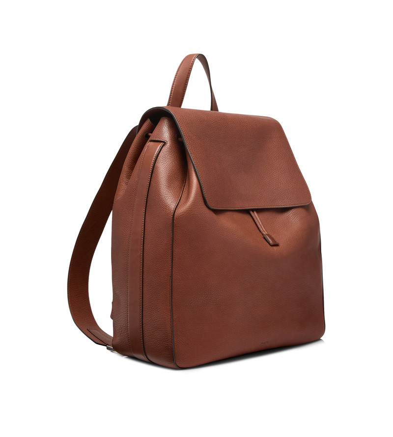 TOM FORD GRAIN LEATHER T-LINE FLAP BACKPACK outlook