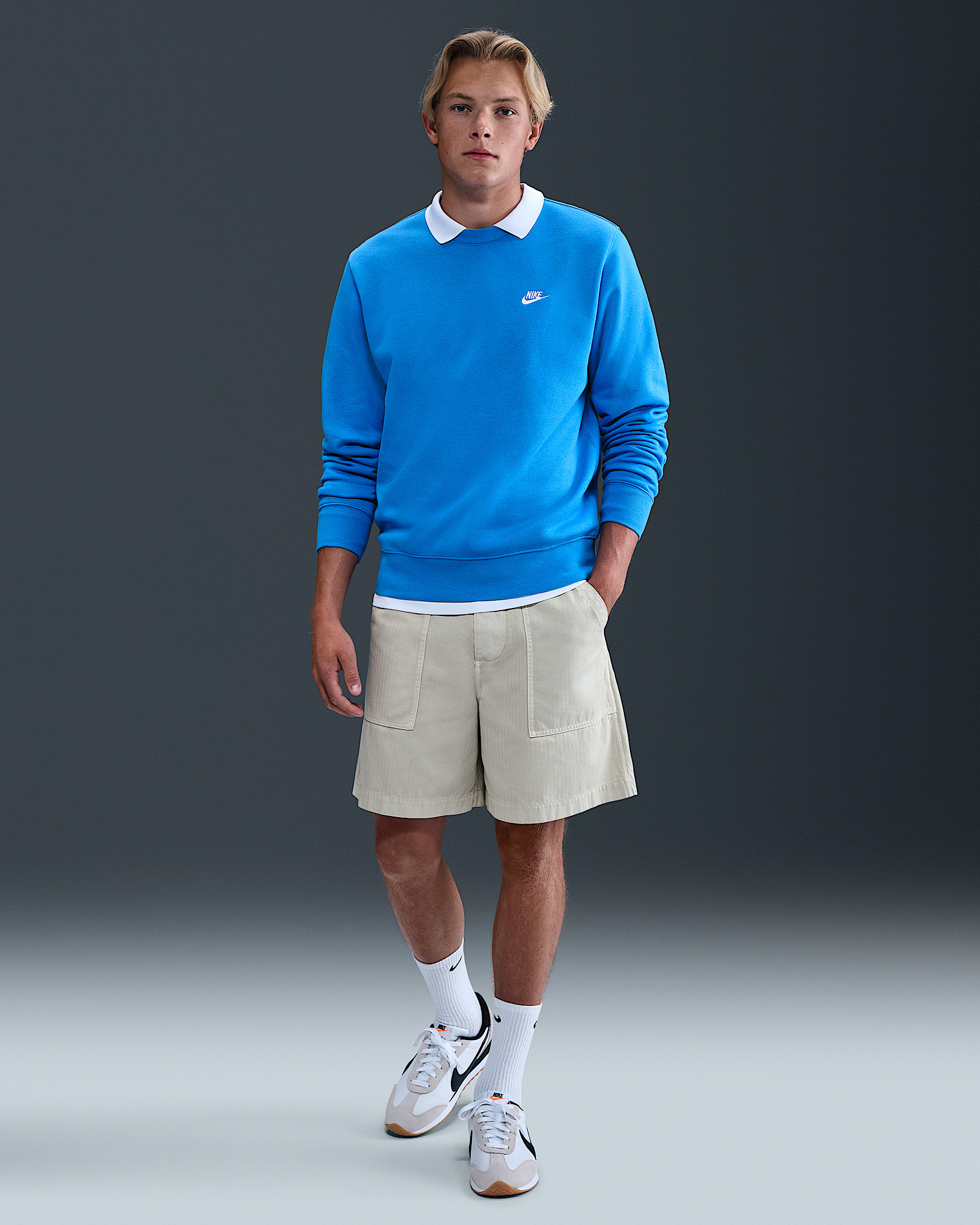 Nike Club Men's Fleece Crew - 4