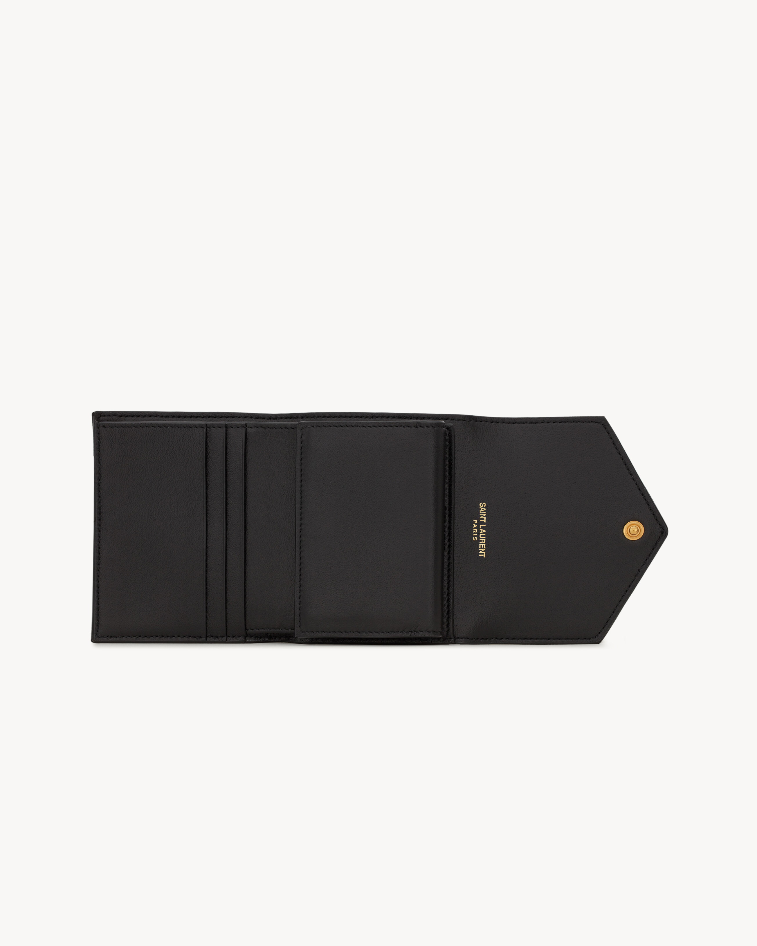 CASSANDRE MATELASSÉ MULTI-FOLDED WALLET IN GRAIN DE POUDRE LEATHER - 4