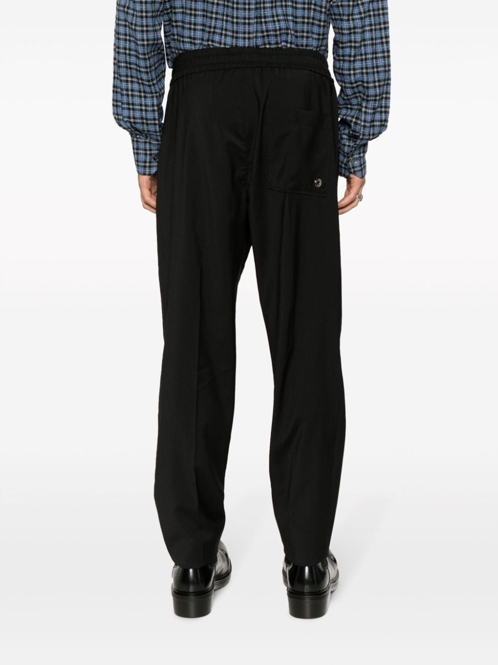 Romance virgin wool straight-leg trousers - 4