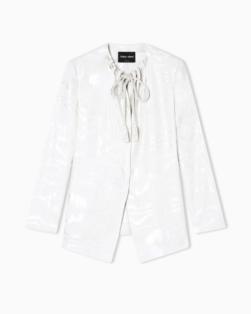 MOIRÉ LINEN JACKET 1