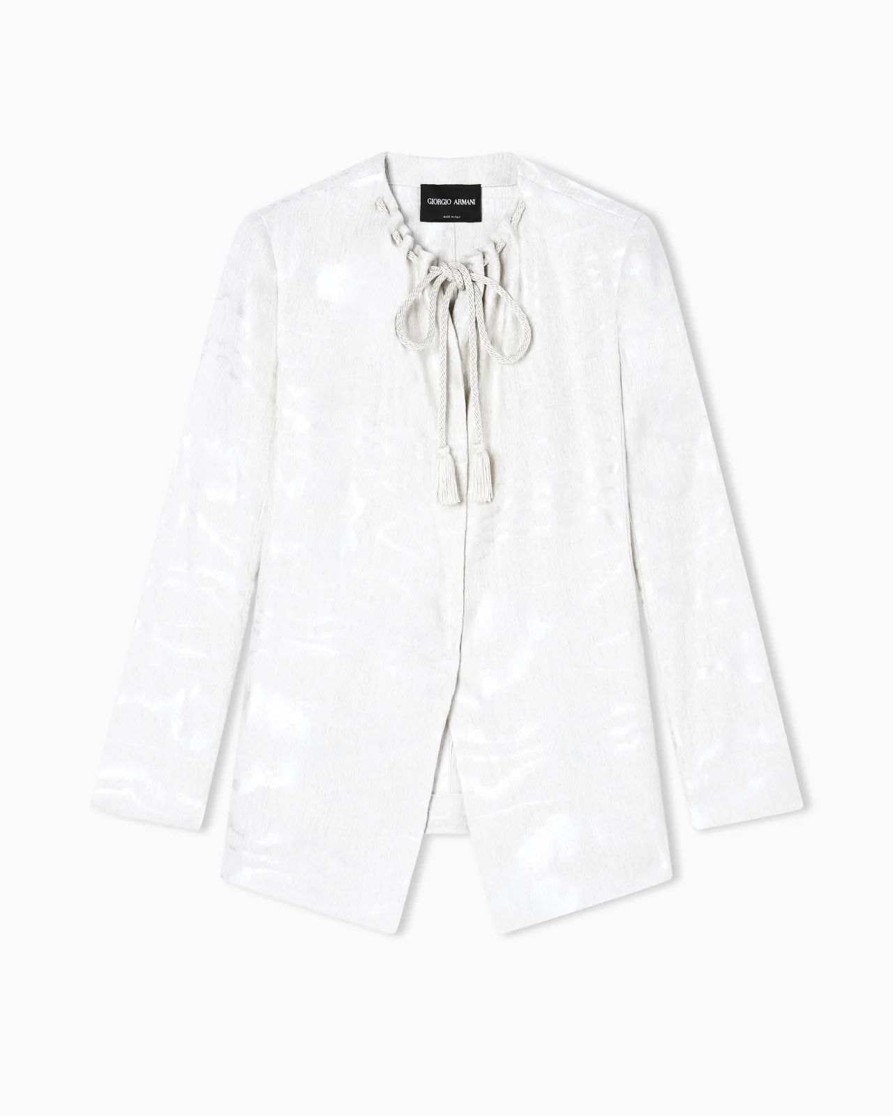 MOIRÉ LINEN JACKET - 1
