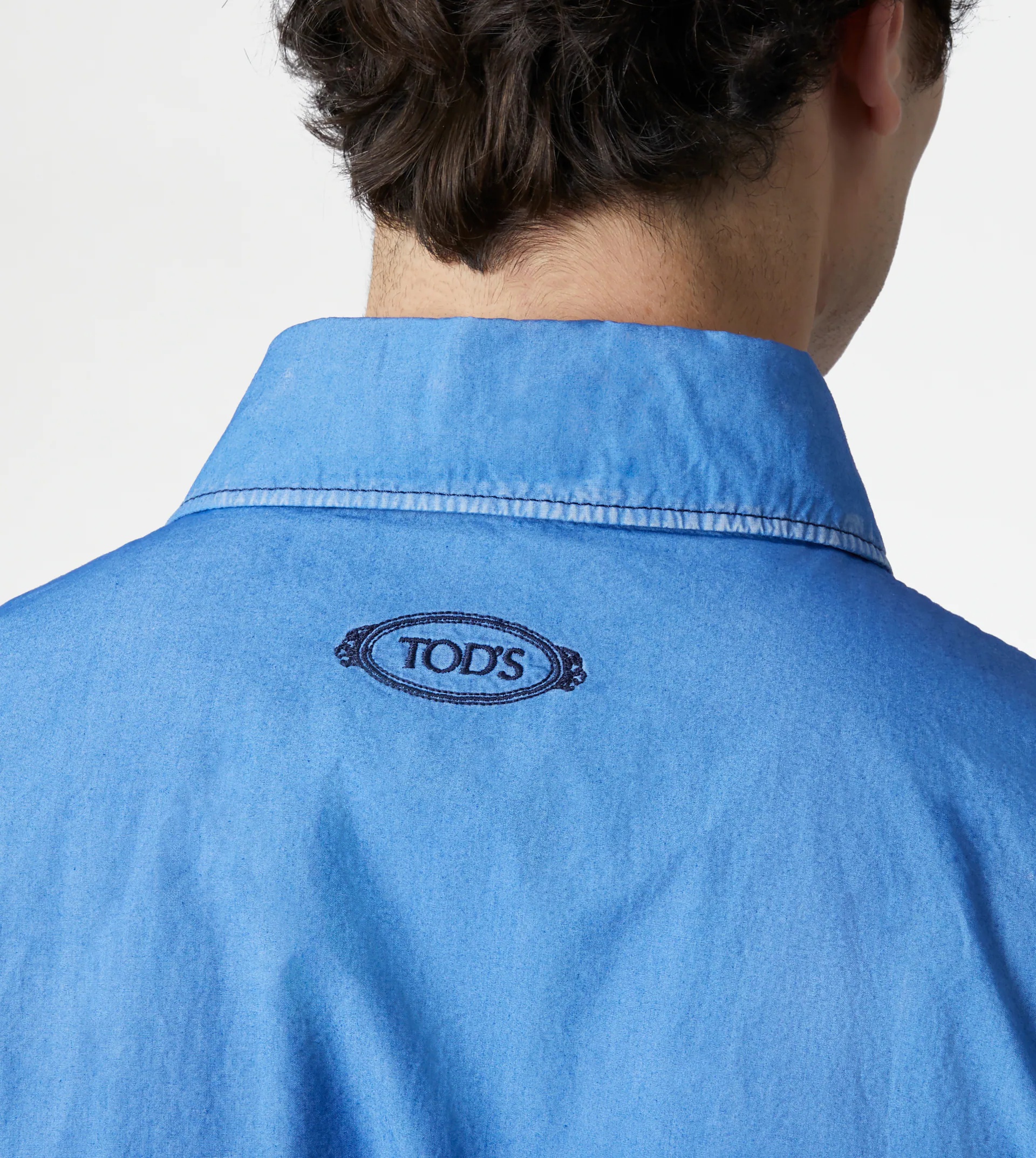GARMENT-DYED OVERSHIRT - LIGHT BLUE - 8