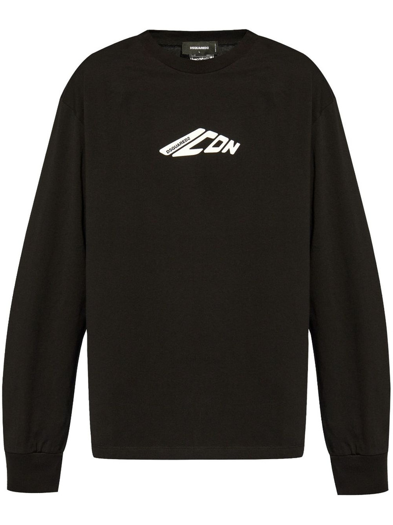 logo-printed long-sleeved T-shirt 1