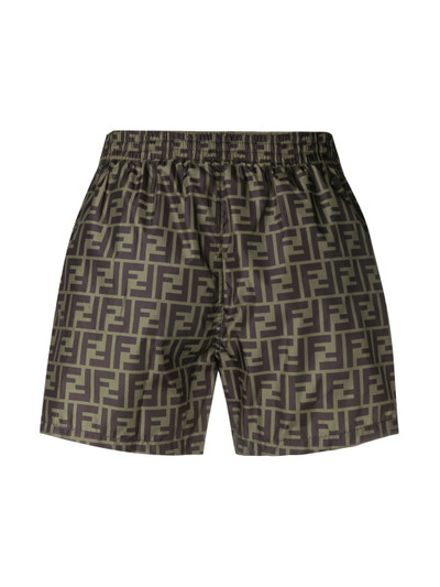 FENDI FF motif swim shorts outlook