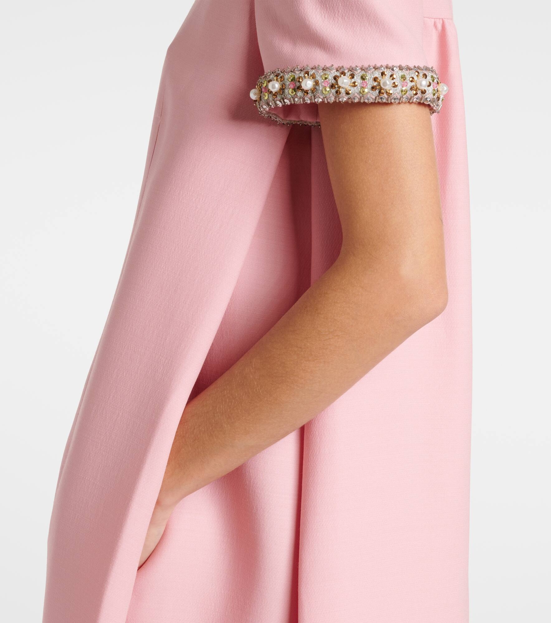 Crepe Couture embroidered minidress - 5