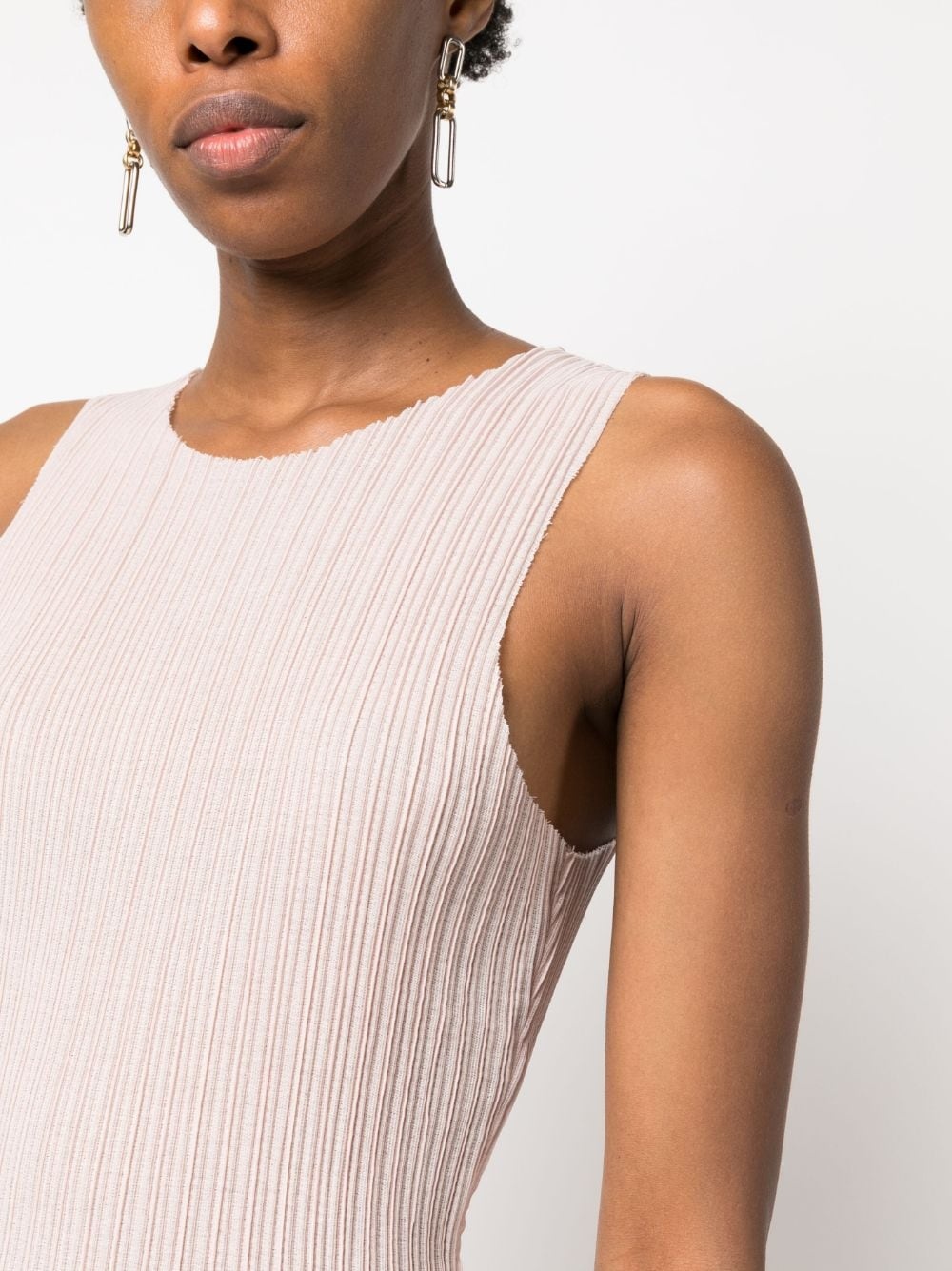 rib-knit dress - 5