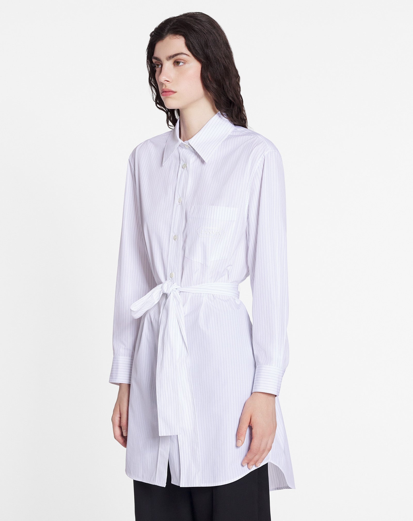 SHORT SHIRTDRESS WITH BELT - 3