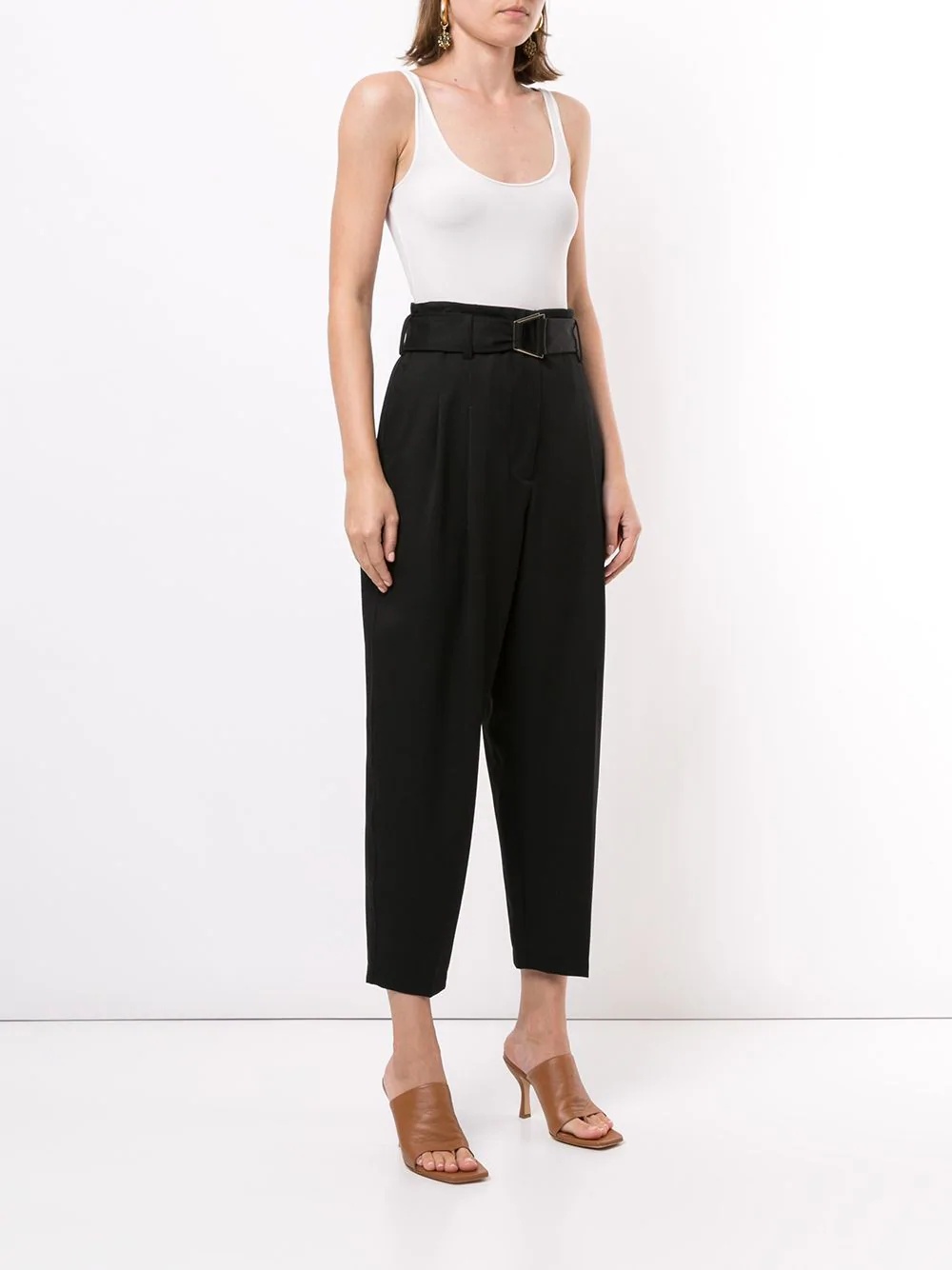 belted utility trousers - 3