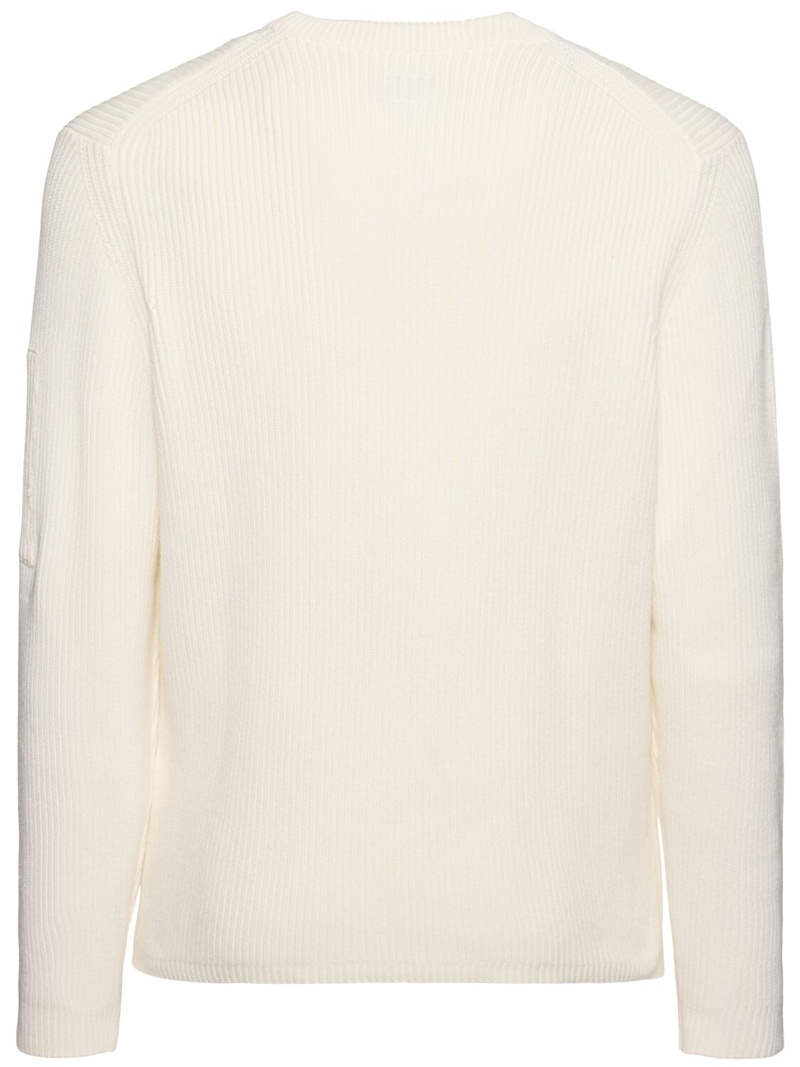 Full rib crew neck knit sweatshirt - 3