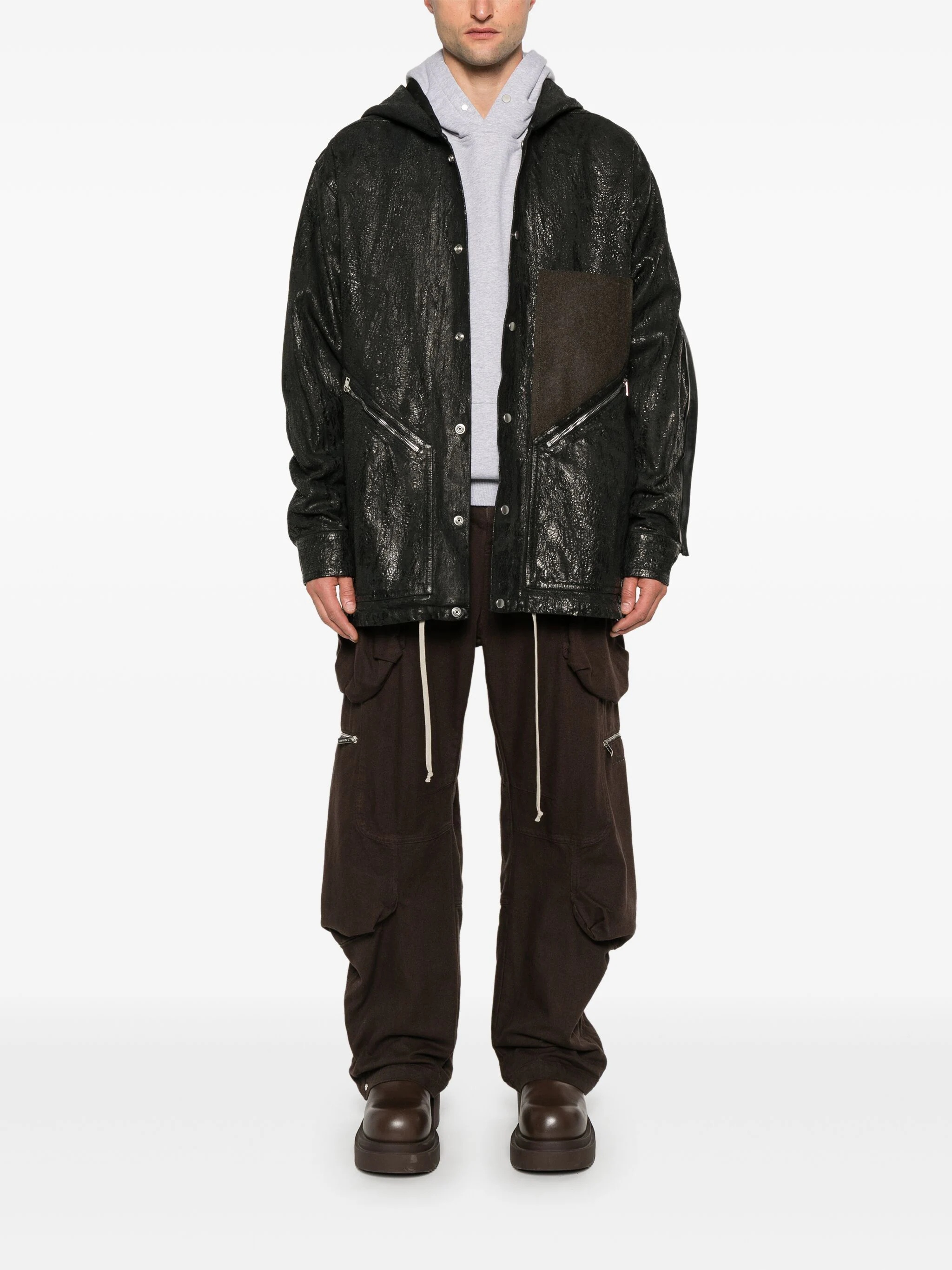 RICK OWENS - Men Denim Tour Hoodie - 1