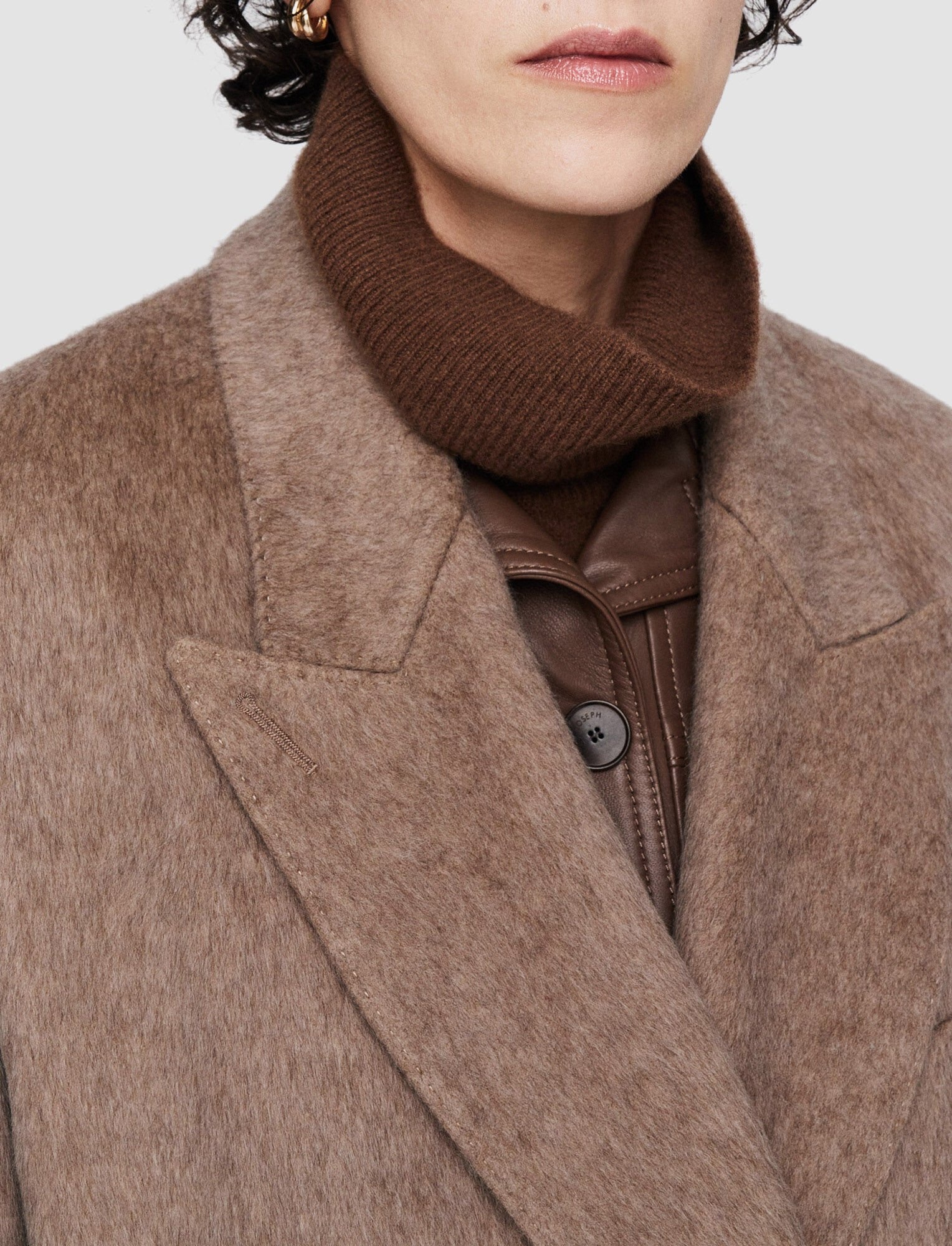 Yak Wool Lilas Coat - 5