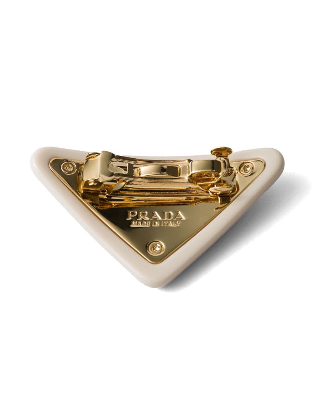 triangle-logo hair clip - 2