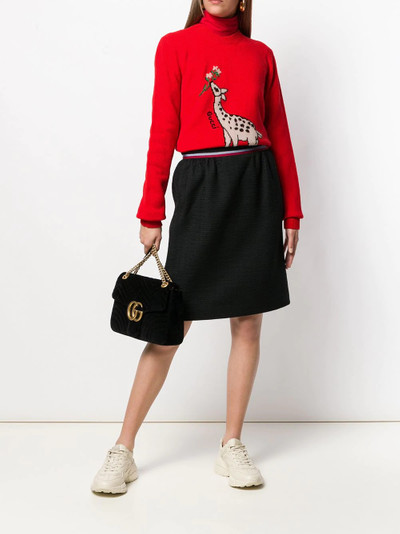 GUCCI giraffe intarsia jumper outlook