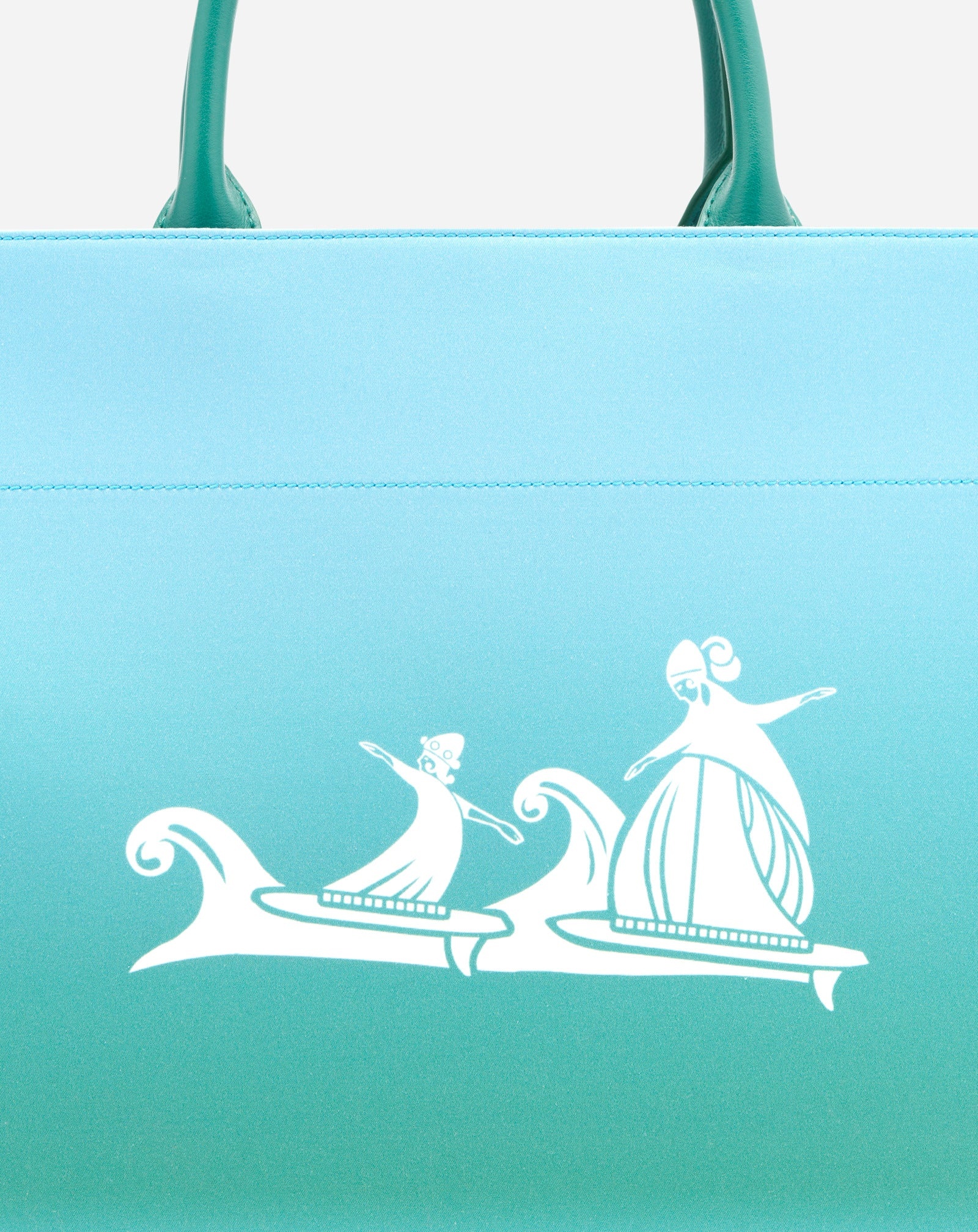 COTTON WEAVE MOTHER AND CHILD SUMMER WAVE TOTE BAG - 6