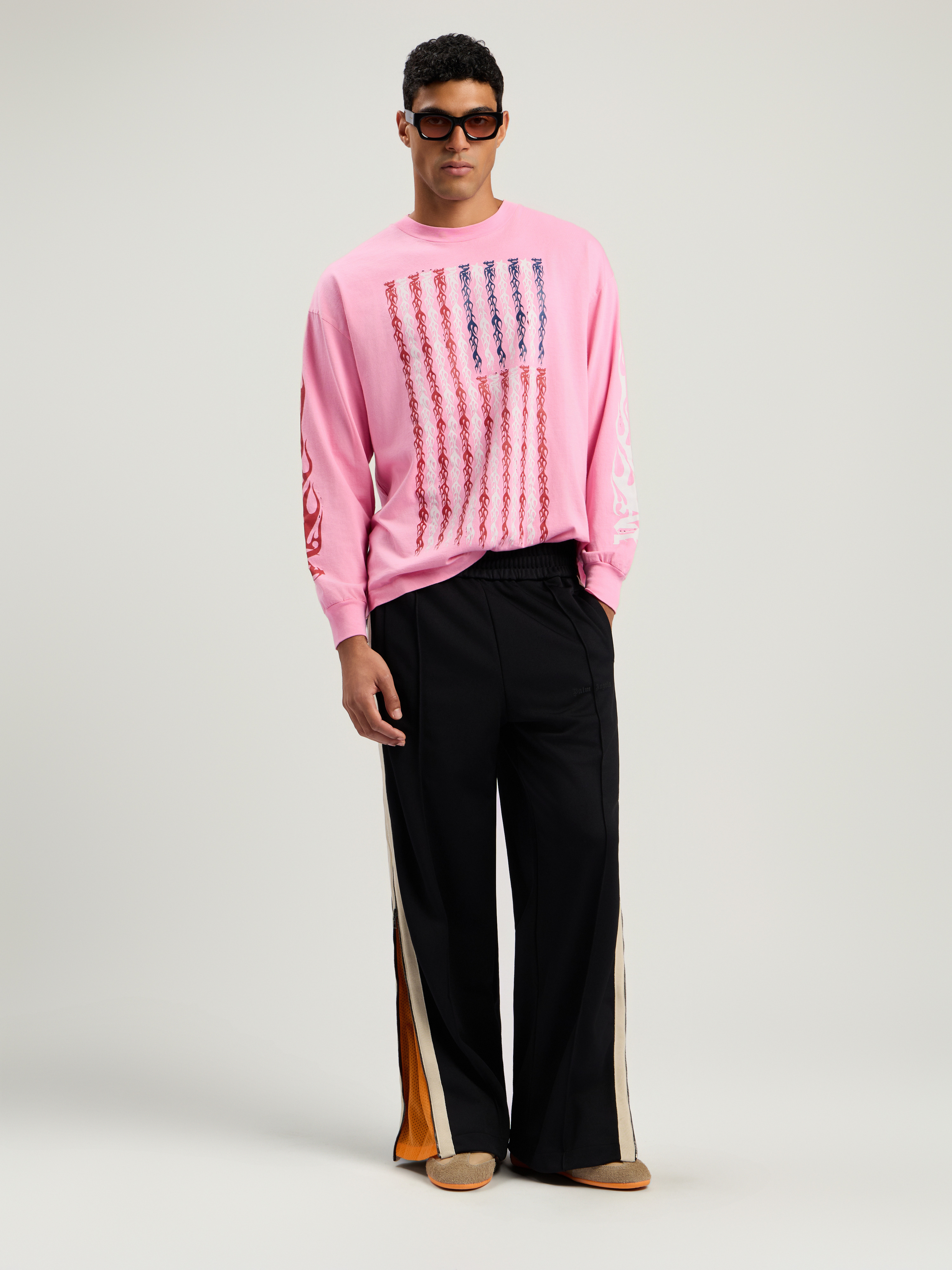 Flames Flag Long Sleeve T-Shirt - 2