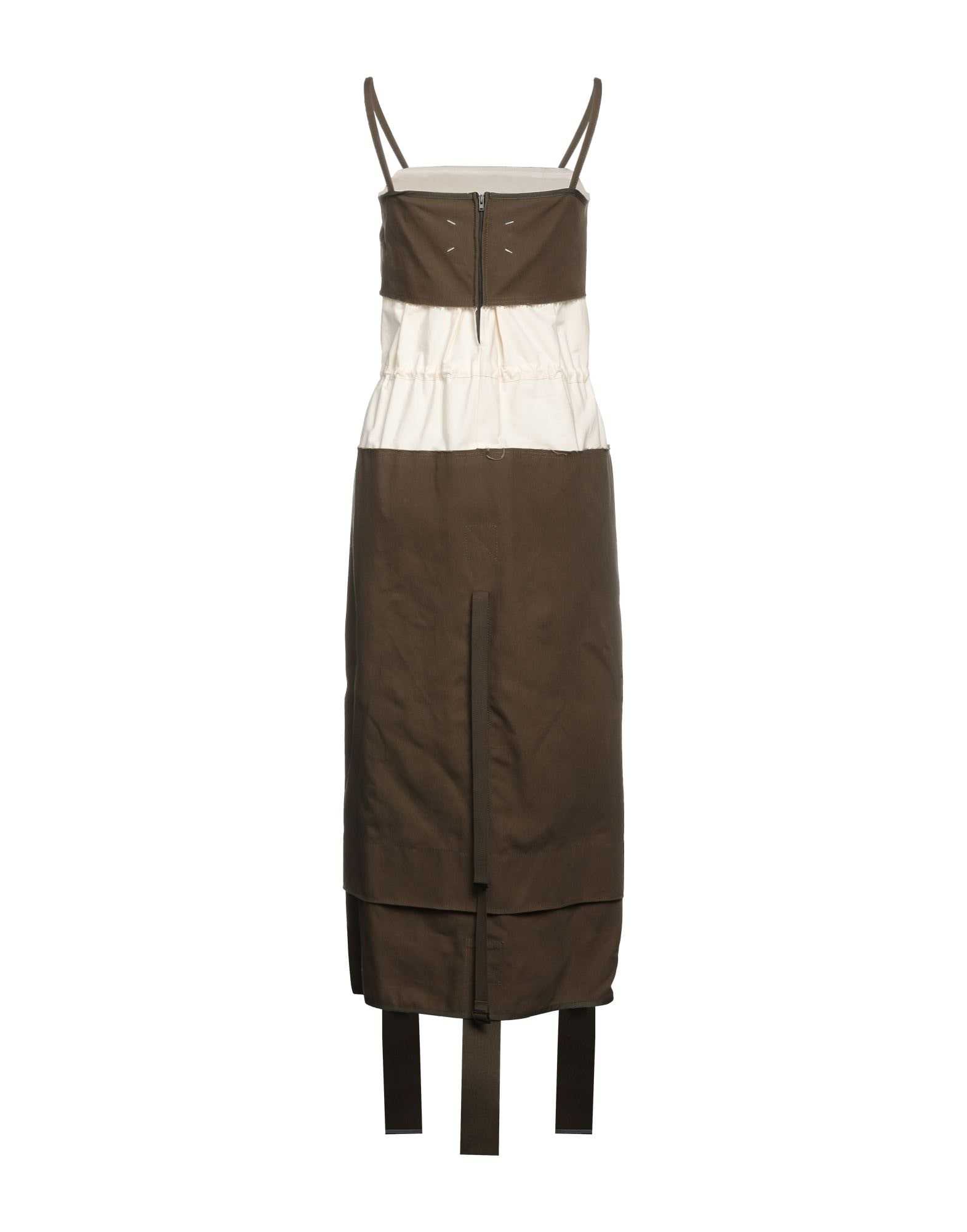 Military green Women's Elegant Dress - 2