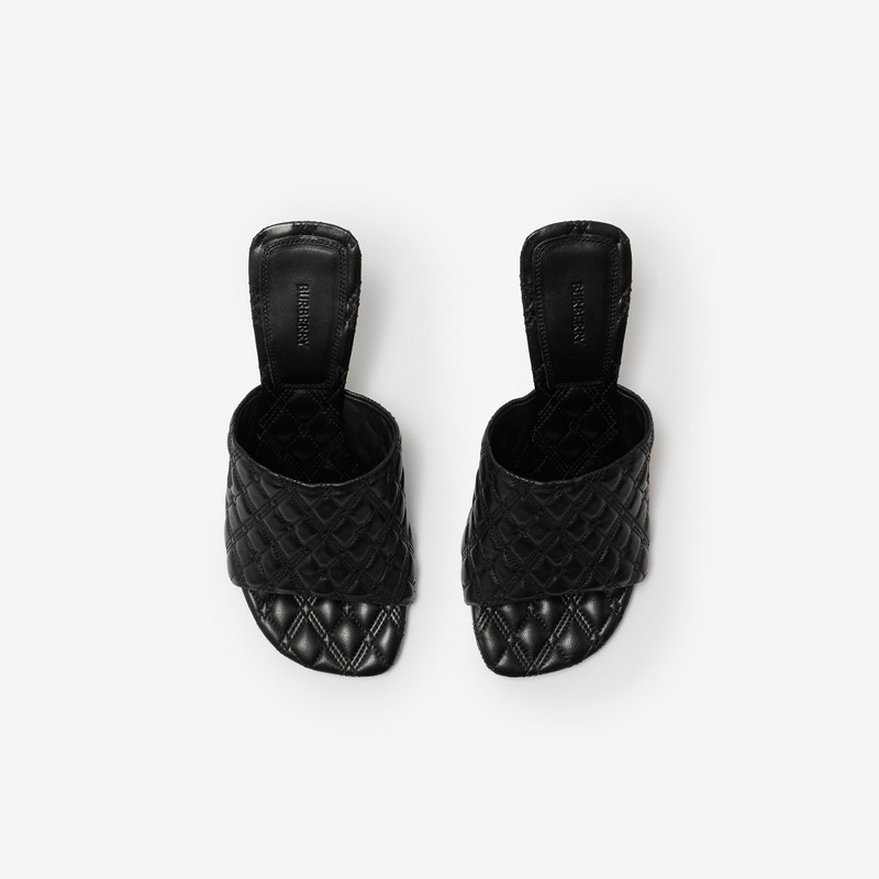 Leather Quilt Mules 5