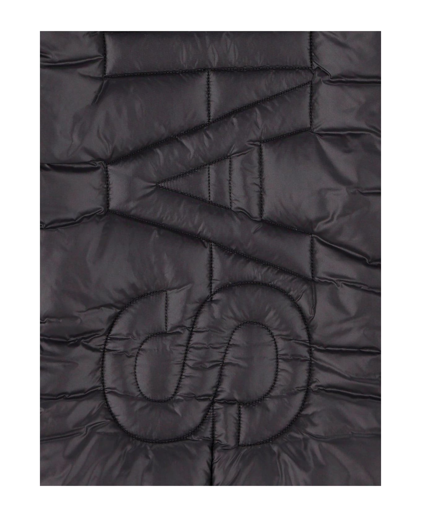 Logo Patch Quilted Scarf - 2