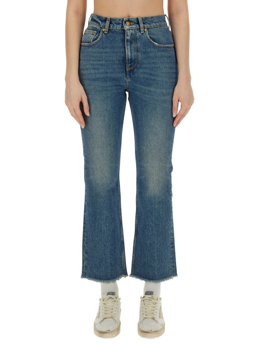 GOLDEN GOOSE CROPPED JEANS - 1