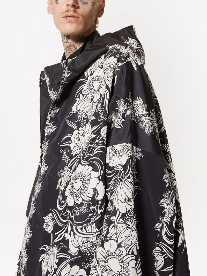 graphic-print hooded jacket - 5