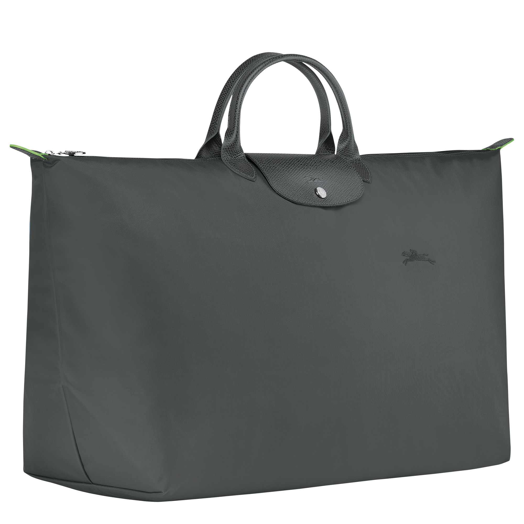 Le Pliage Green M Travel bag Graphite - Recycled canvas - 3