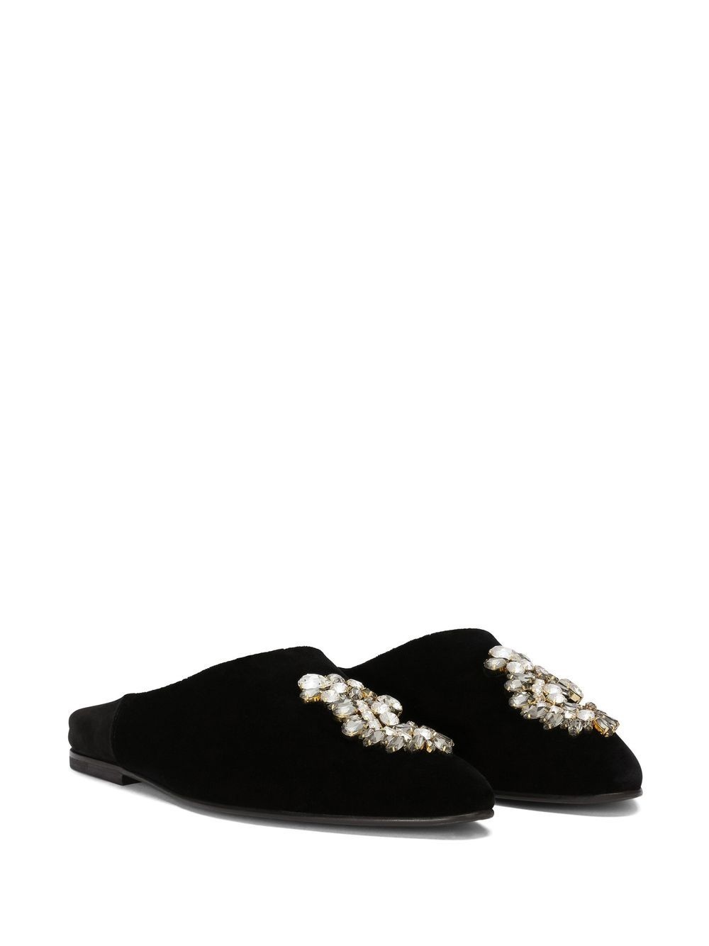 crystal-embellished slippers - 2