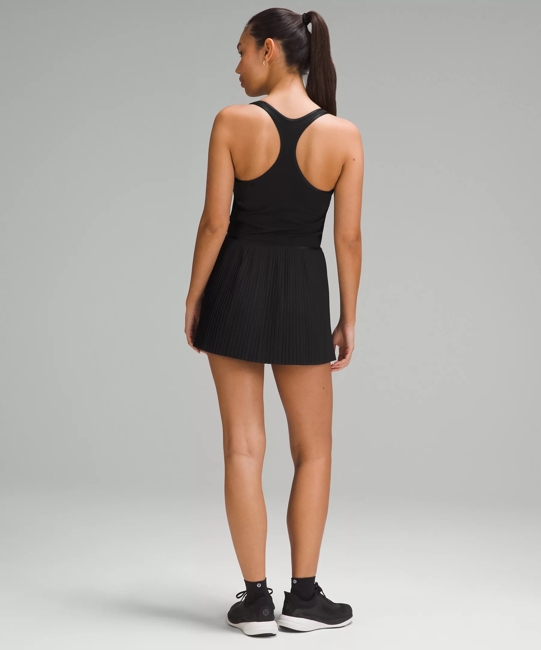 Scoop-Neck Pleated Linerless Tennis Dress - 2