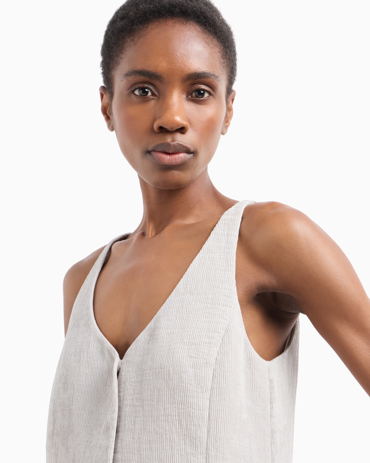 FLUID CANNETÉ V-NECK WAISTCOAT - 5