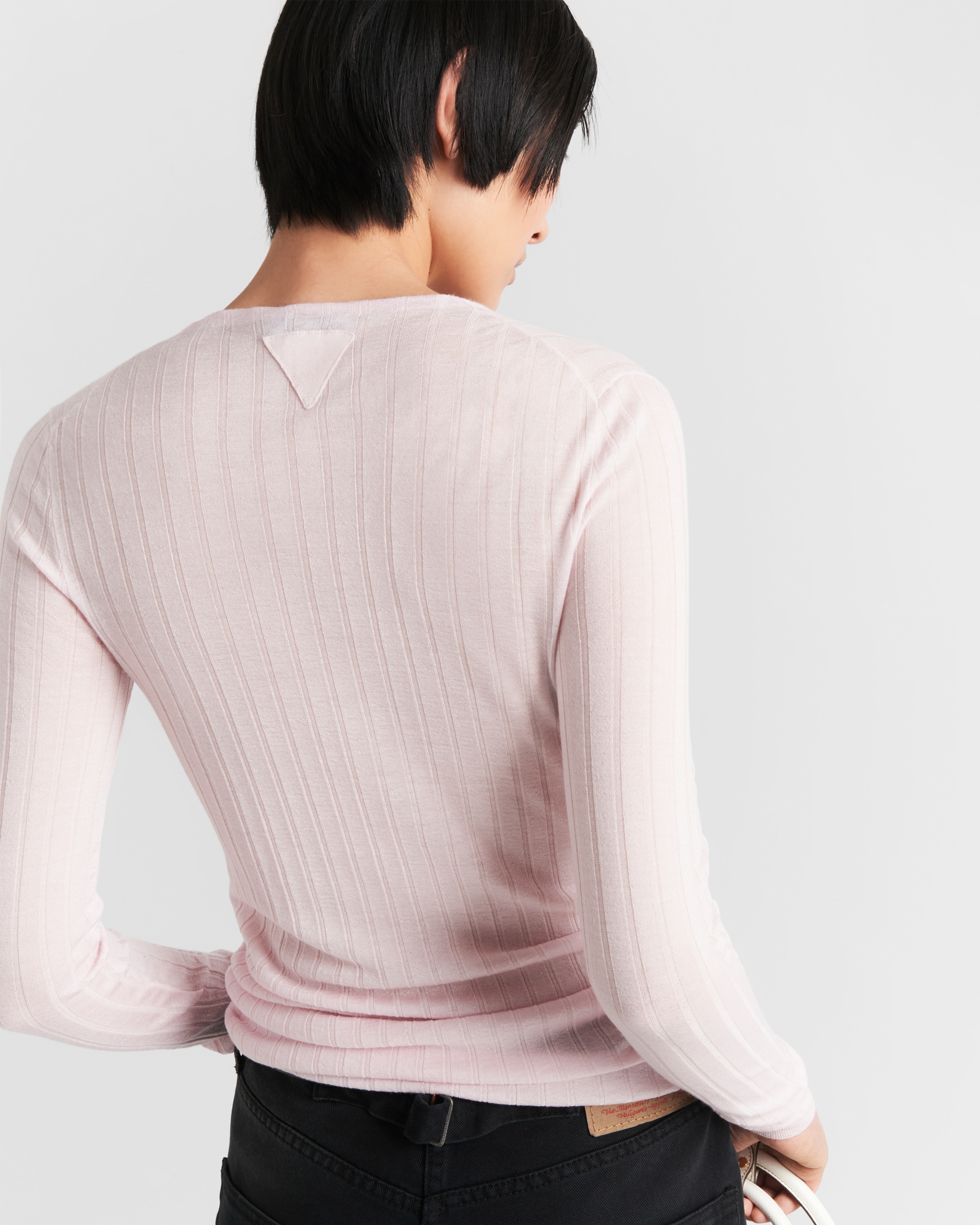 Cashmere and silk crew-neck sweater - 4