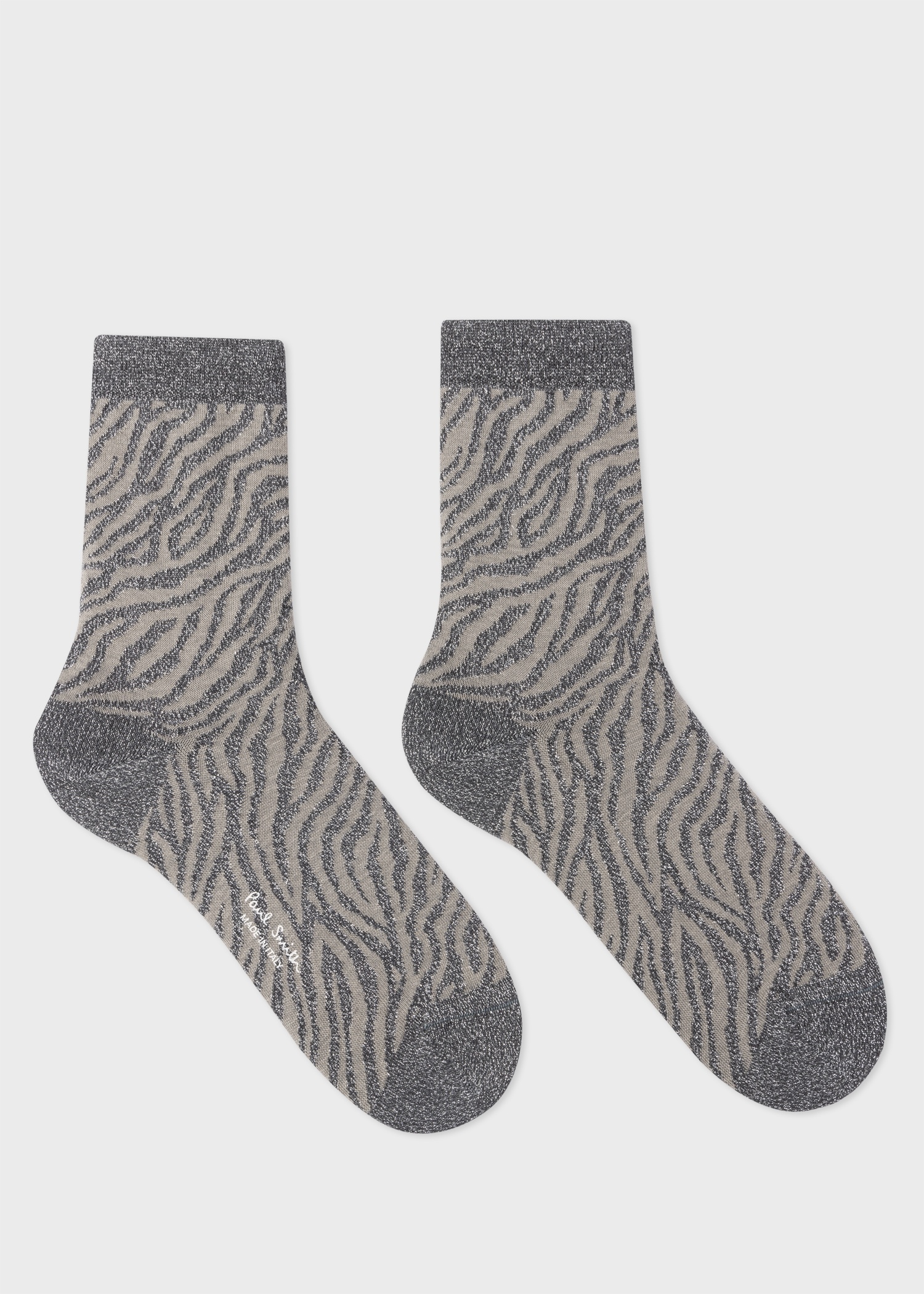 Women's Zebra Glitter Socks Three Pack - 3