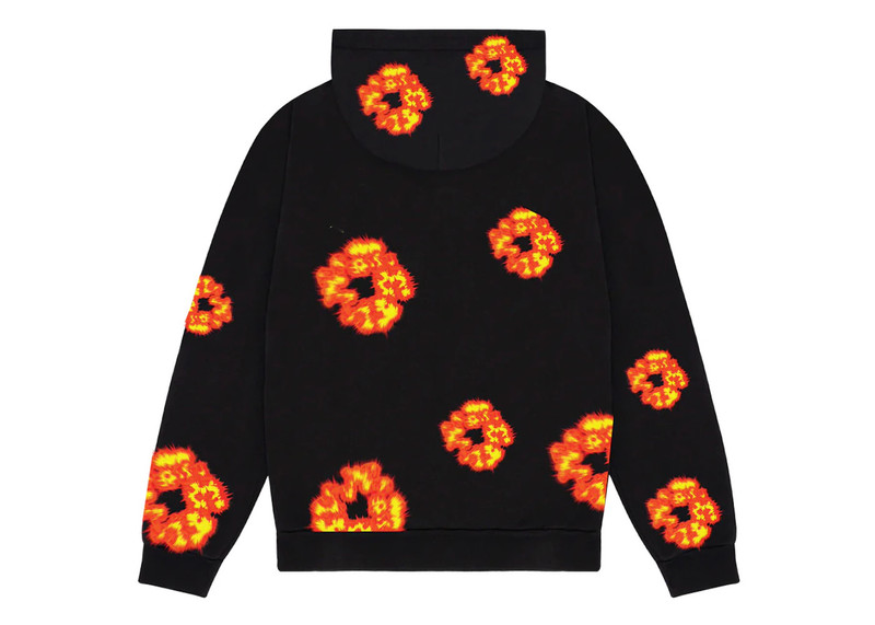 DENIM TEARS Denim Tears x Offset Wreath Hoodie Black outlook