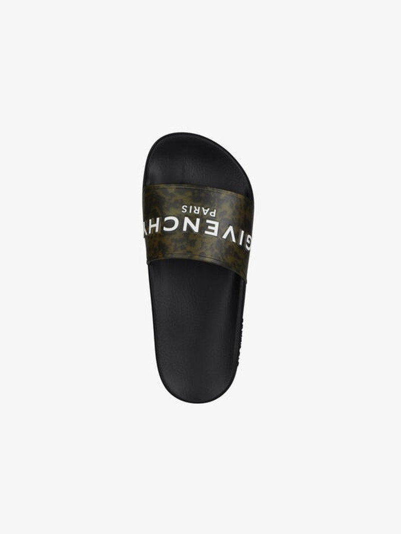 GIVENCHY PARIS MARBLE FLAT SANDALS 5