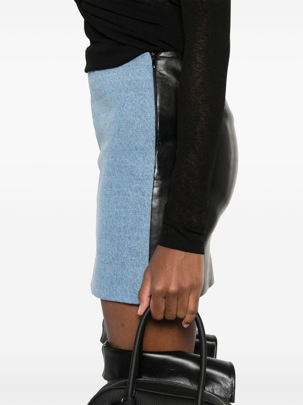 denim mini skirt - 5