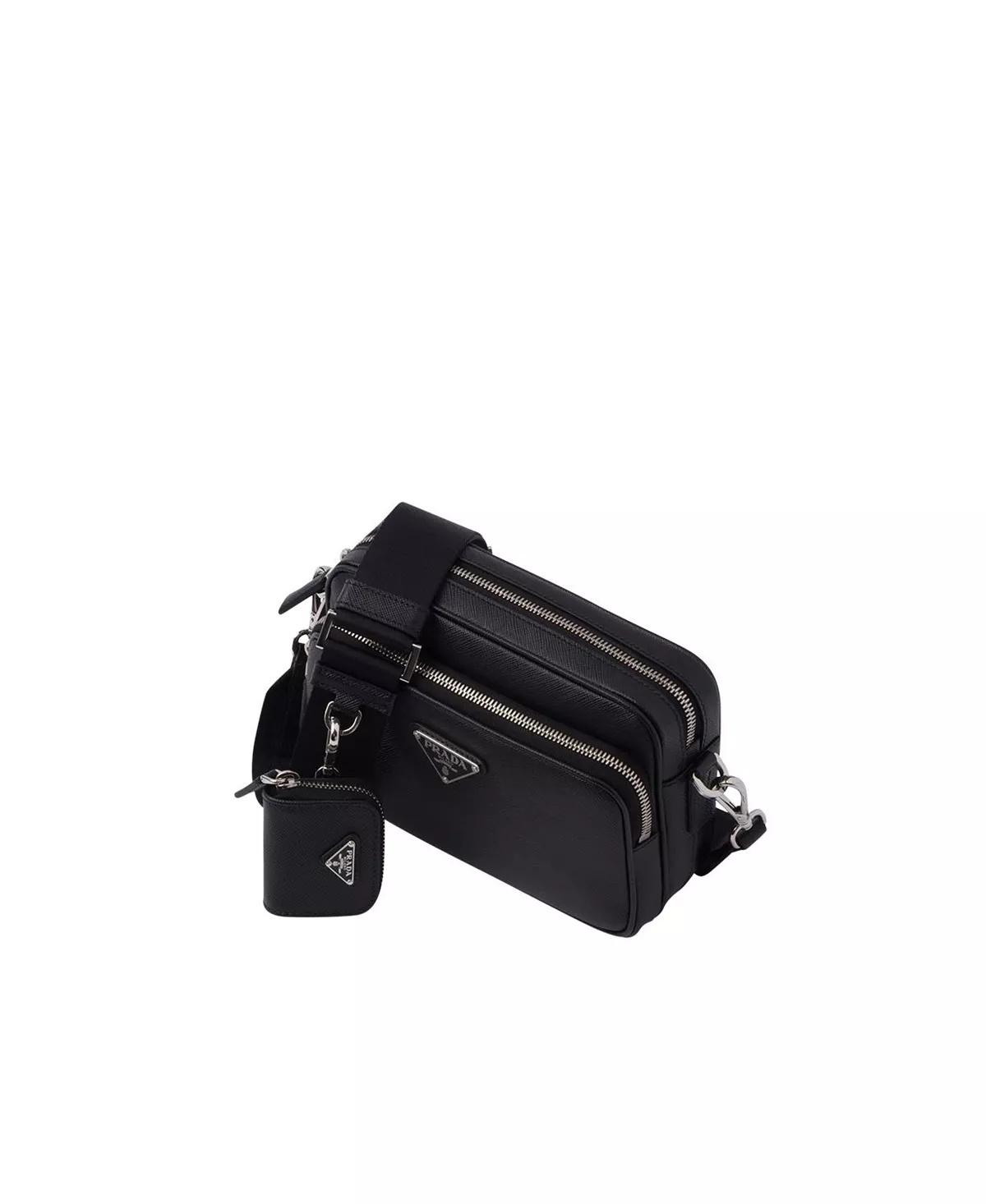 Saffiano Leather Shoulder Bag - 2