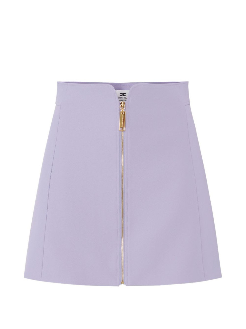 zip-front mini skirt 1