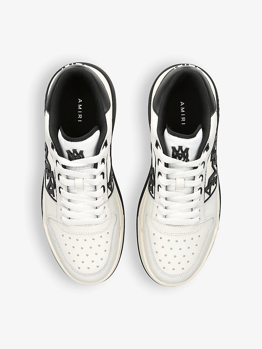 Classic logo-embellished leather low-top trainers - 2