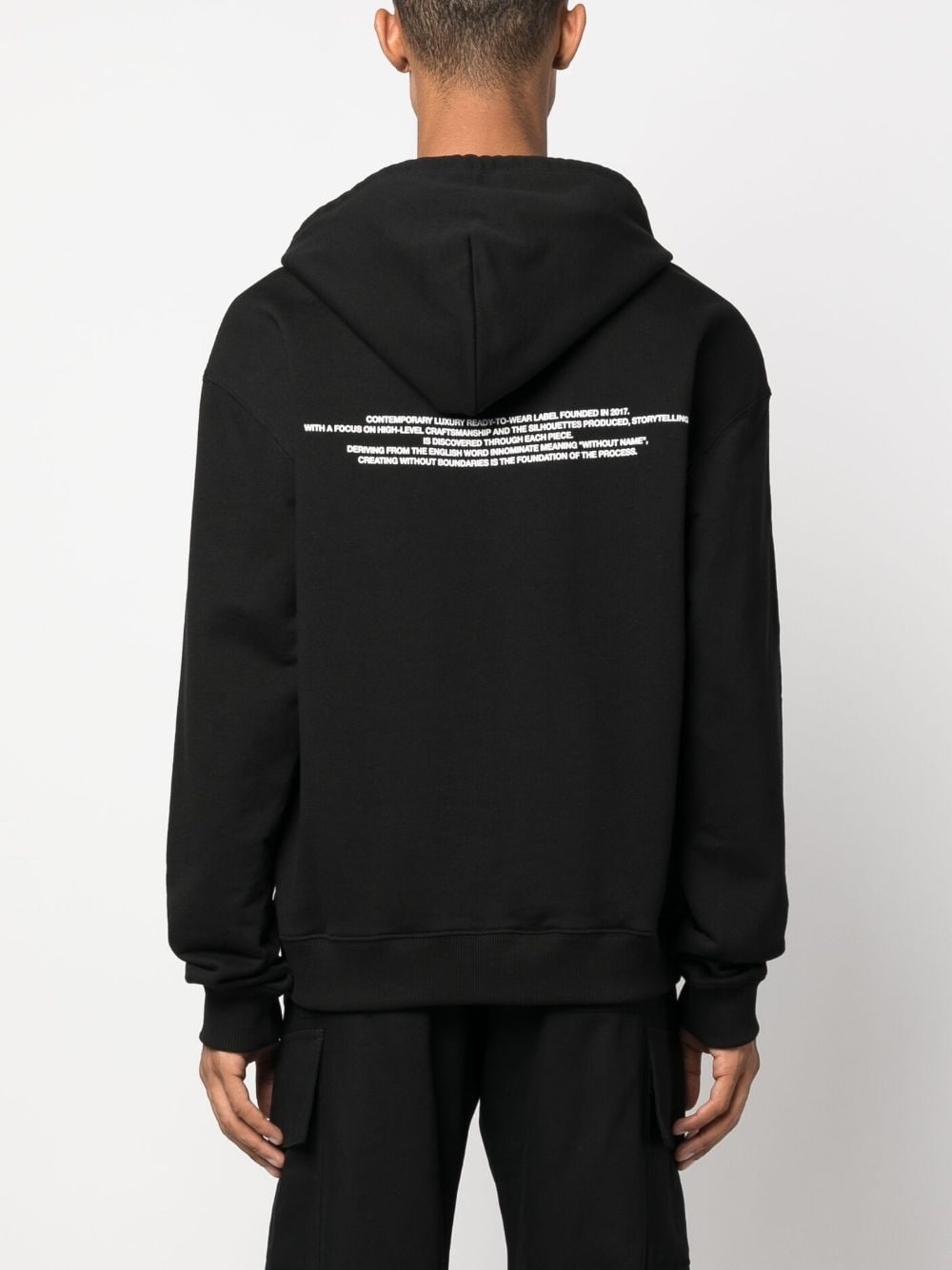 graphic-print cotton hoodie - 4