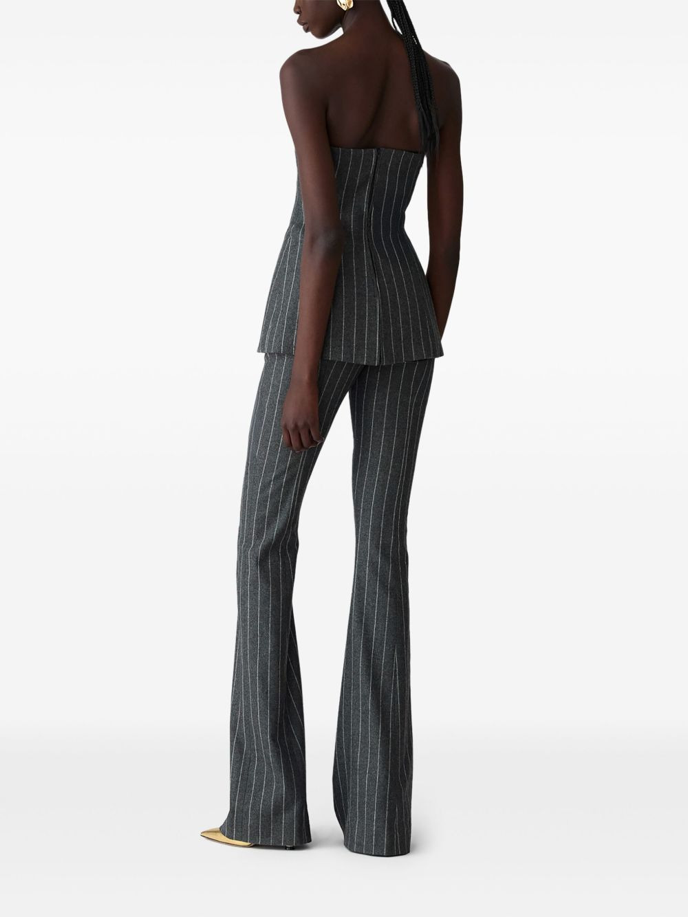 pinstripe-pattern trousers - 3