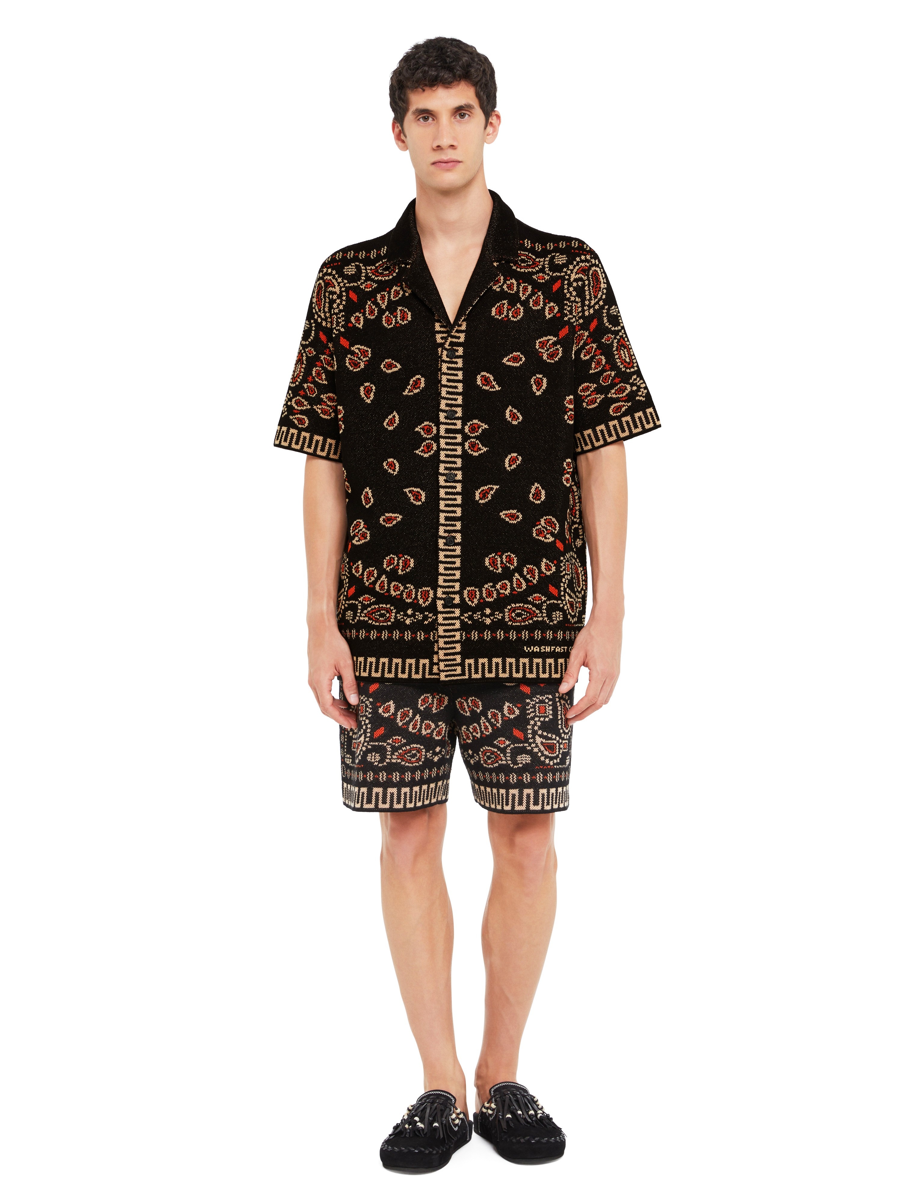Cotton Piquet Bandana Shirt - 4