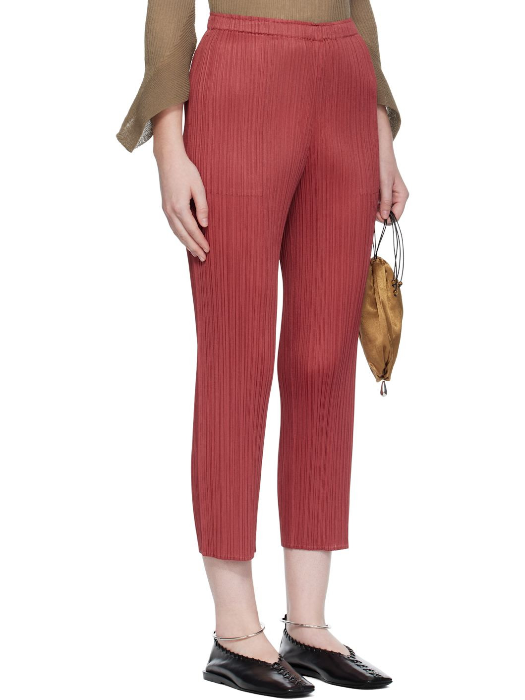 Red Lamp Shade Pants - 2