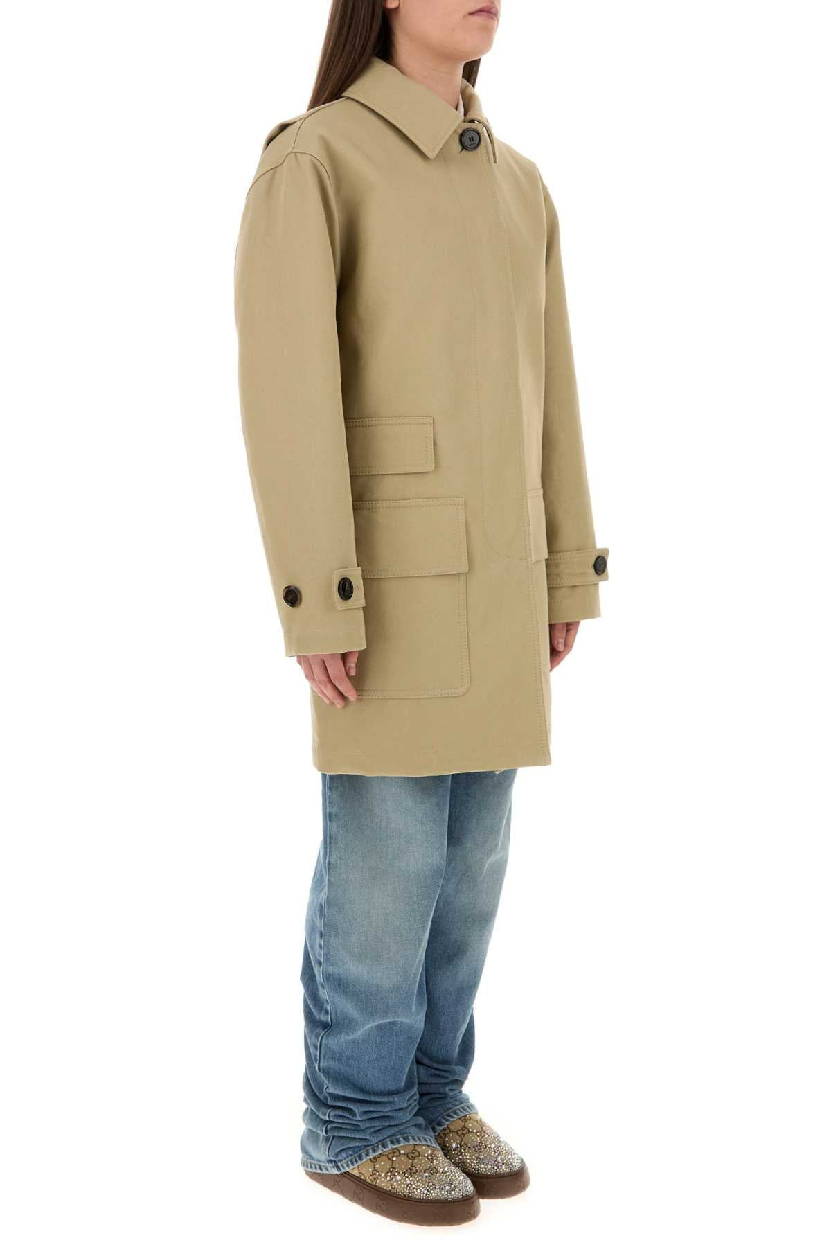 Gucci Women Beige Drill Overcoat - 3