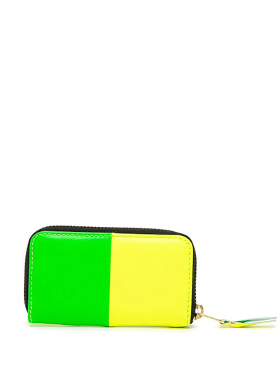 Comme Des Garçons colour-block zip-around wallet outlook