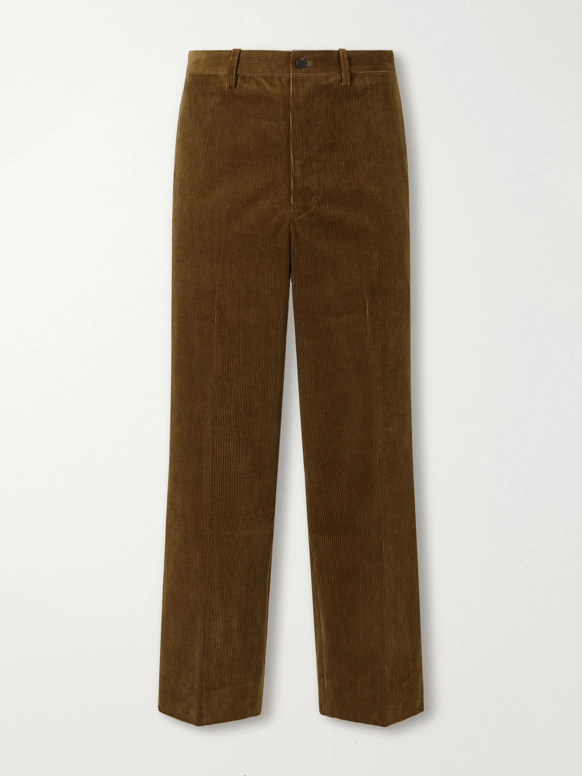 Broader Straight-Leg Cotton-Corduroy Trousers - 1