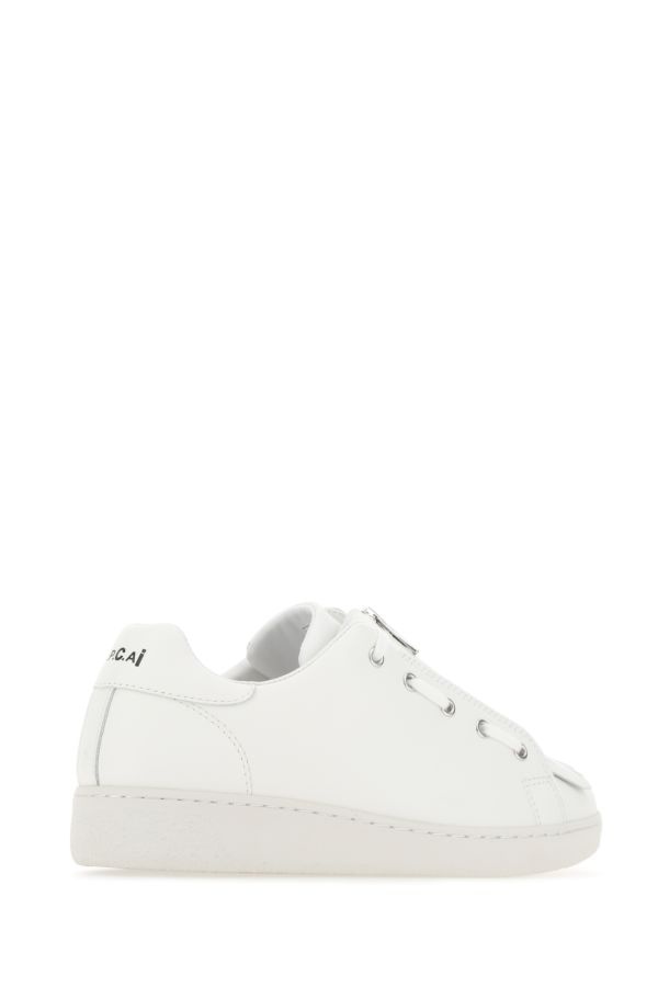 A.P.C. White Leather Julietta Sneakers - 3