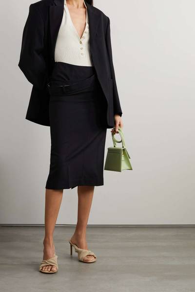 JACQUEMUS Vela draped wool skirt outlook